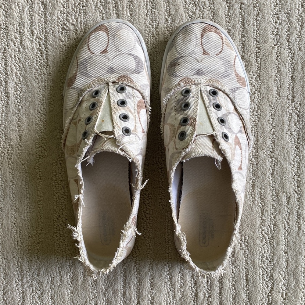 Coach Katie Slip On Signature Sneakers